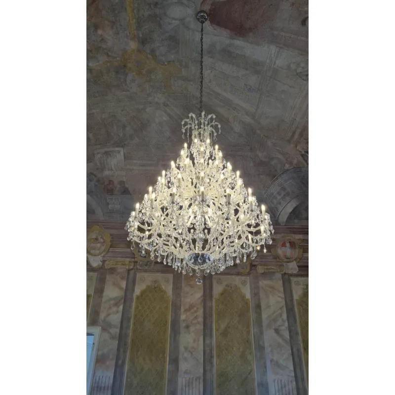 Candelabru Cristale, Maria Theresa white, Bohemia, E14, BX010L10909N281white, Crystal