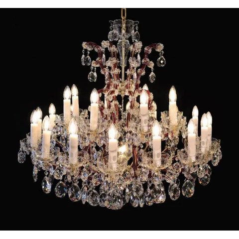 Candelabru Cristale, Maria Theresa, Bohemia, E14, BX010L10919Z225Red, Crystal