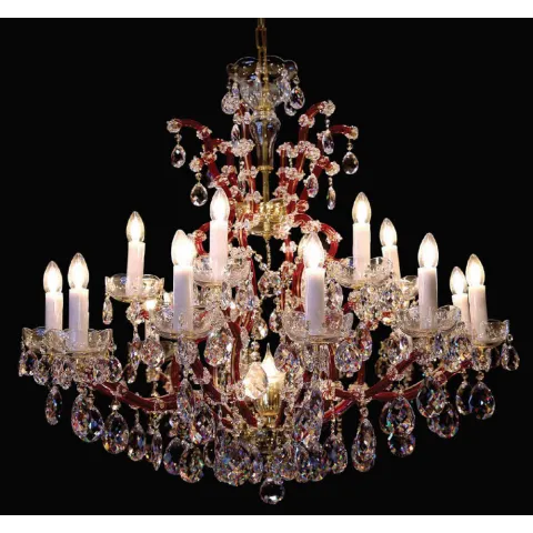 Candelabru Cristale, Maria Theresa, Bohemia, E14, BX010L10920Z219Red, Crystal
