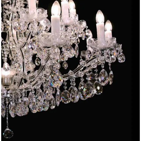 Candelabru Cristale, Maria Theresa Black, Bohemia, E14, BX010L10924N225Black, Crystal