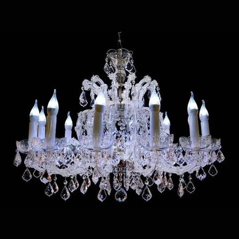 Candelabru Cristale, Maria Theresa White, Bohemia, E14, BX010L10926N213White, Crystal