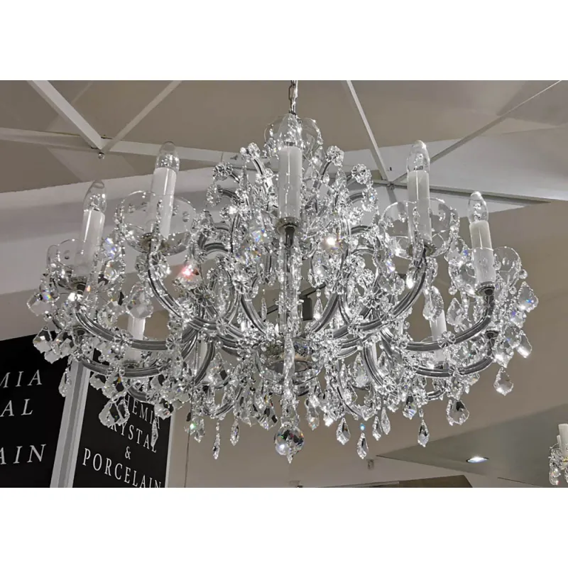 Candelabru Cristale, Maria Theresa White, Bohemia, E14, BX010L10926N213White, Crystal