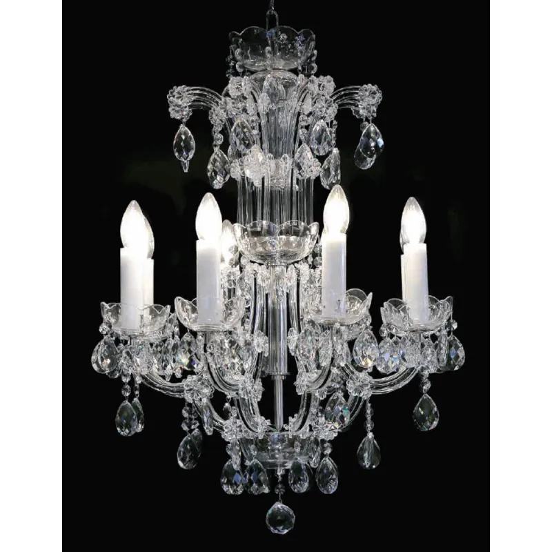 Candelabru Cristale, Maria Theresa black, Bohemia, E14, BX010L10931N208black, Crystal