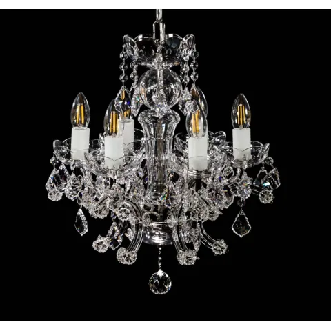 Candelabru Cristale, Maria Theresa Black, Bohemia, E14, BX010L10933N205Black, Crystal