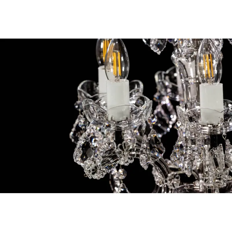Candelabru Cristale, Maria Theresa Black, Bohemia, E14, BX010L10933N205Black, Crystal