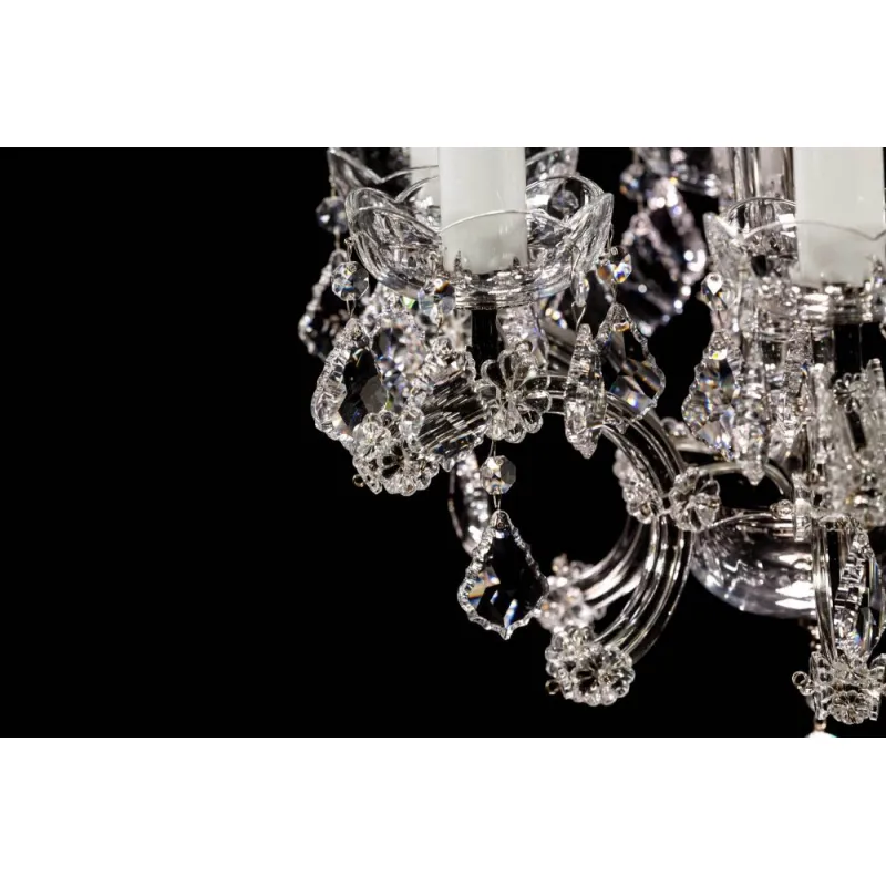 Candelabru Cristale, Maria Theresa Black, Bohemia, E14, BX010L10933N205Black, Crystal