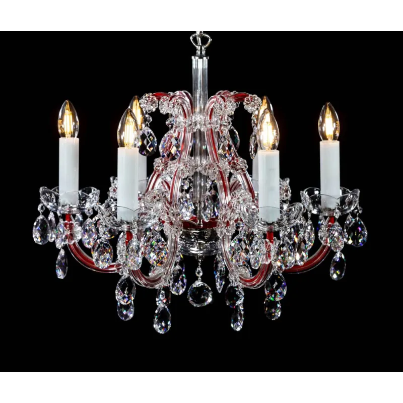Candelabru Cristale, Maria Theresa, Bohemia, E14, BX010L10937N206RED, Crystal