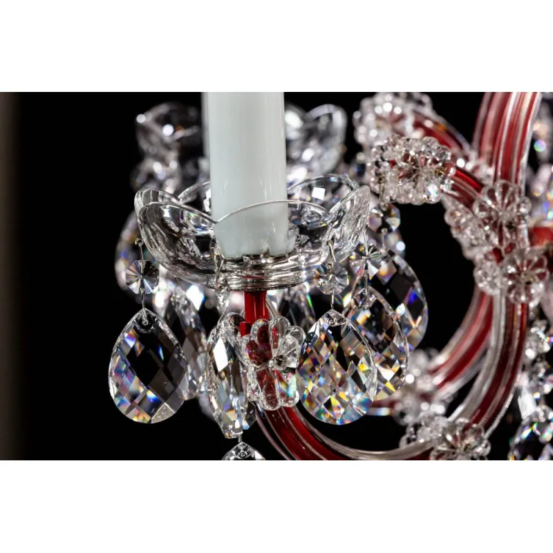 Candelabru Cristale, Maria Theresa, Bohemia, E14, BX010L10937N206RED, Crystal