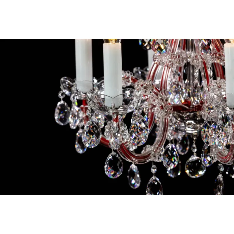 Candelabru Cristale, Maria Theresa, Bohemia, E14, BX010L10937N206RED, Crystal