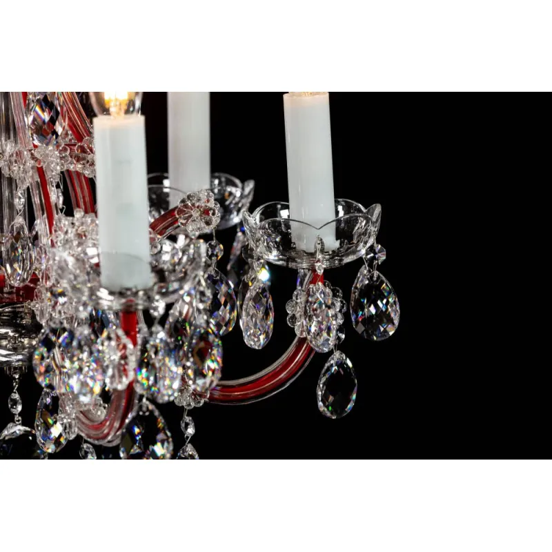 Candelabru Cristale, Maria Theresa, Bohemia, E14, BX010L10937N206RED, Crystal