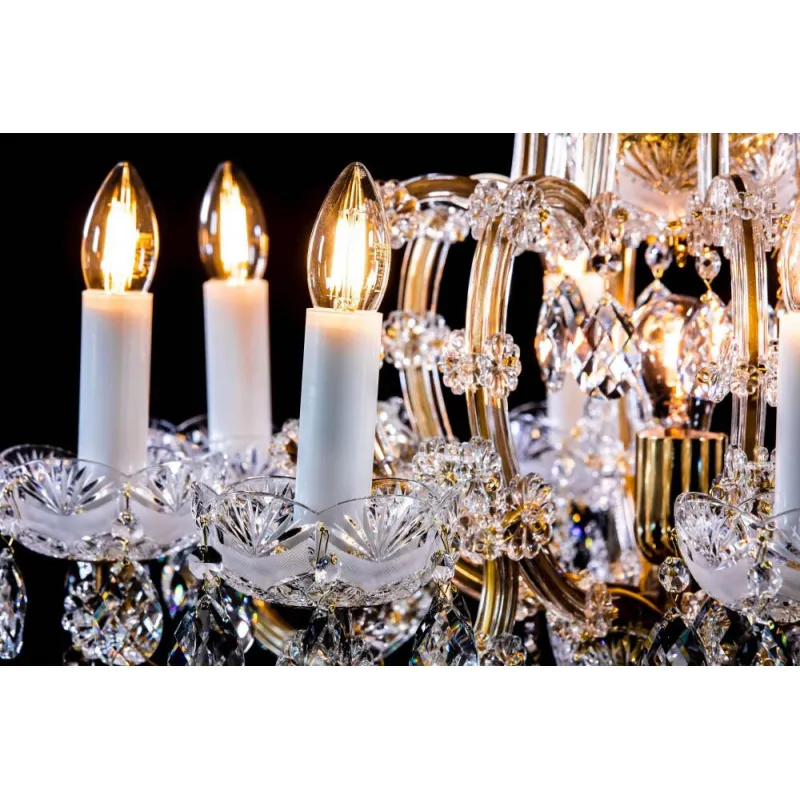 Candelabru Cristale Maria Antonia, Bohemia, E14, BX010L10956Z209BRUS, Crystal
