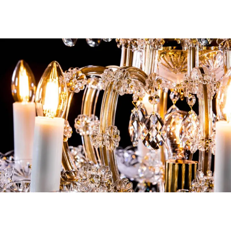 Candelabru Cristale Maria Antonia, Bohemia, E14, BX010L10956Z209BRUS, Crystal