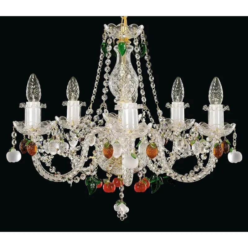 Candelabru Cristale, Bohemia, E14, EL010100512, Crystal