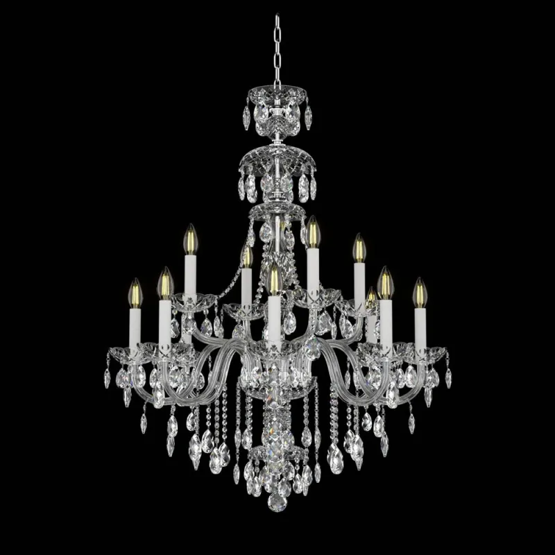 Candelabru Cristale, Bohemia, E14, EL0101011201ELPB, Crystal