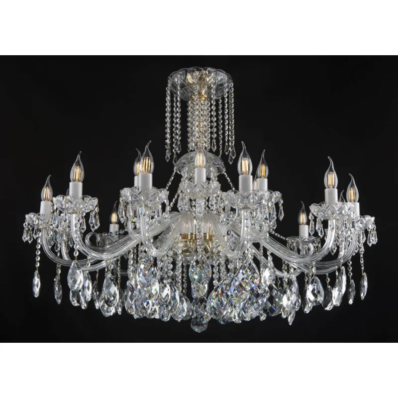 Candelabru Cristale, lux, Bohemia, E14, EL01010118+301PB, Crystal