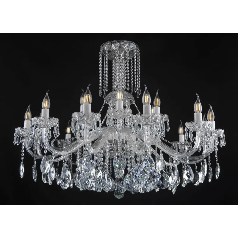 Candelabru Cristale, lux, Bohemia, E14, EL01010118+301PB, Crystal