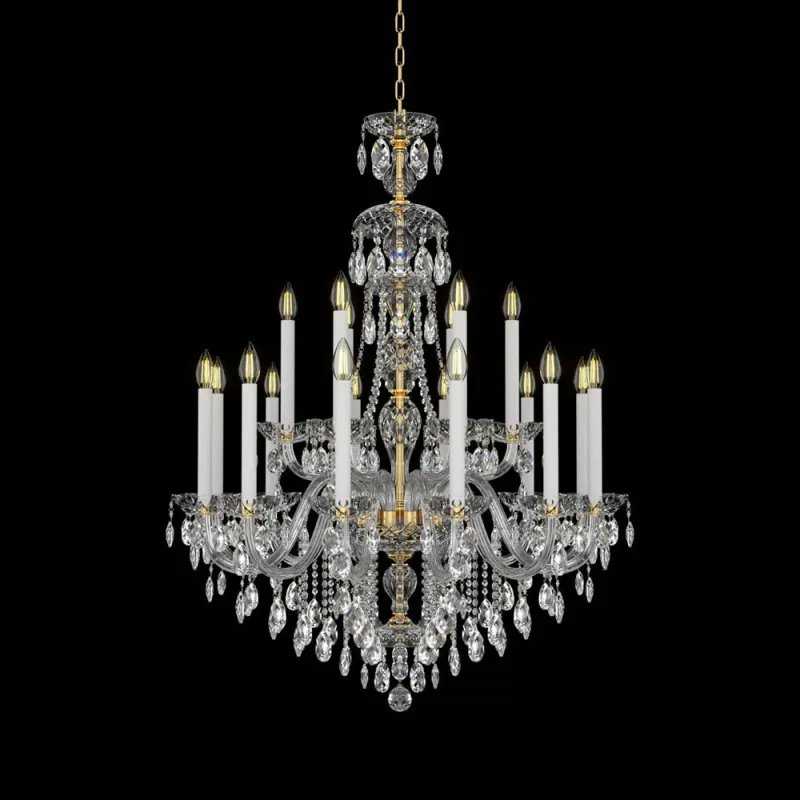 Candelabru Cristale, lux, Bohemia, E14, EL0101011801ELPB, Crystal
