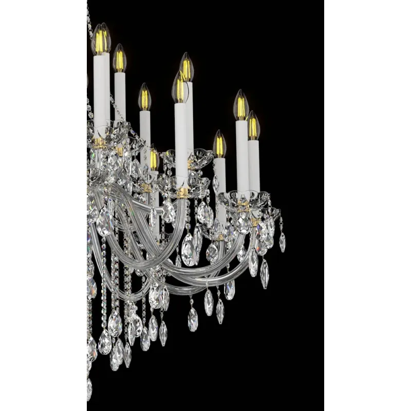 Candelabru Cristale, Bohemia, E14, EL0101012801ELPB, Crystal