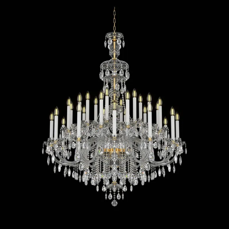 Candelabru Cristale, lux, Bohemia, E14, EL0101013001ELPB, Crystal