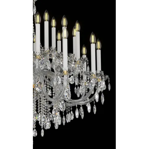 Candelabru Cristale, lux, Bohemia, E14, EL0101013001ELPB, Crystal