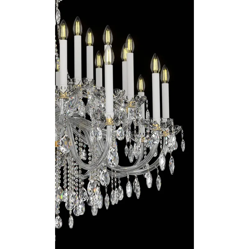 Candelabru Cristale, lux, Bohemia, E14, EL0101013001ELPB, Crystal