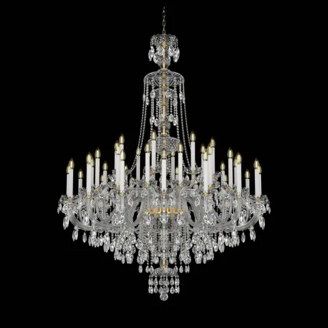 Candelabru Cristale, lux, Bohemia, E14, EL0101014001ELPB, Crystal