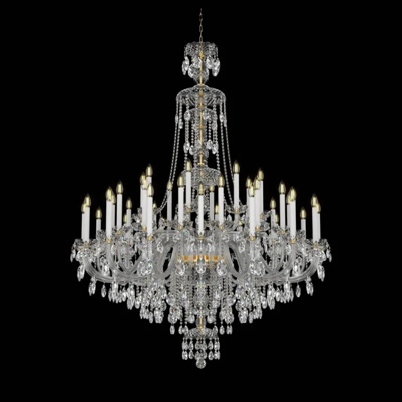 Candelabru Cristale, lux, Bohemia, E14, EL0101014001ELPB, Crystal