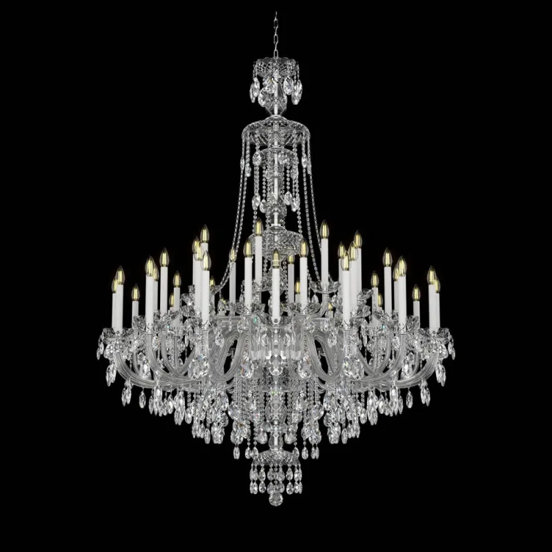 Candelabru Cristale, lux, Bohemia, E14, EL0101014001ELPB, Crystal