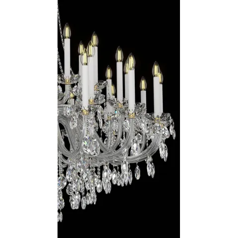 Candelabru Cristale, lux, Bohemia, E14, EL0101014001ELPB, Crystal
