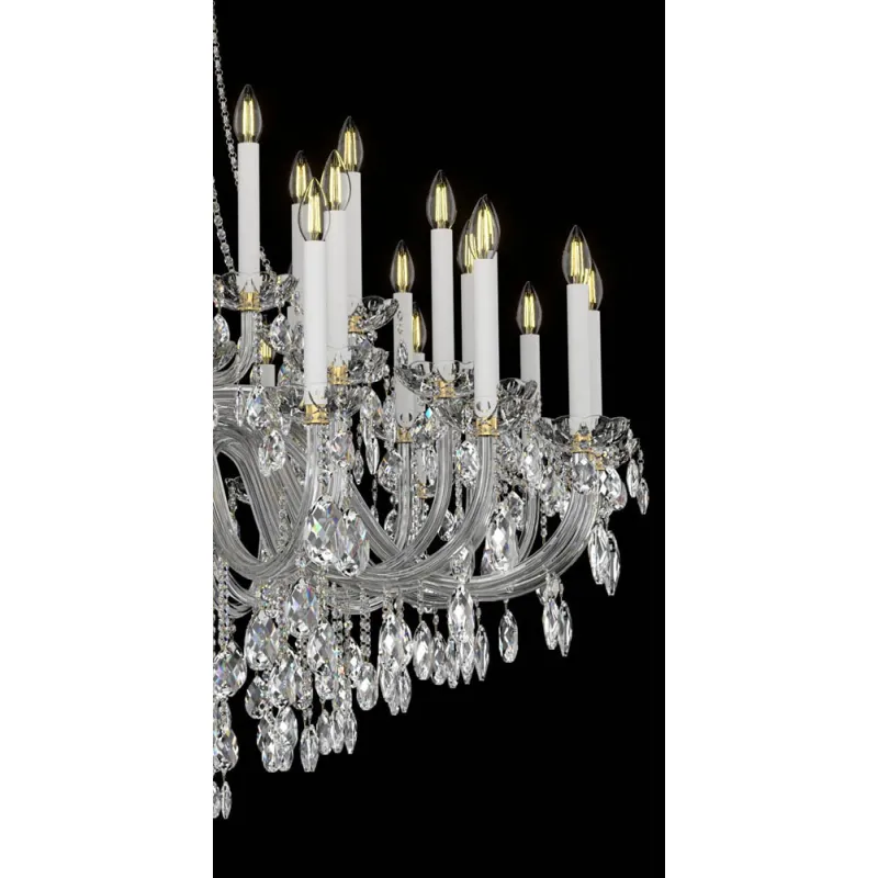 Candelabru Cristale, lux, Bohemia, E14, EL0101014001ELPB, Crystal