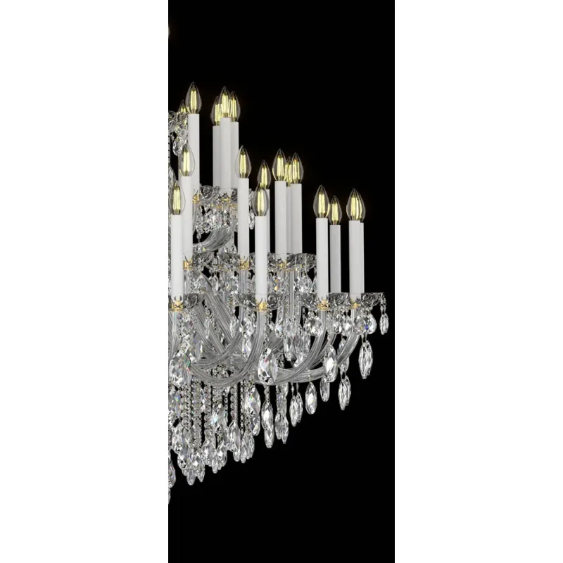 Candelabru Cristale, lux, Bohemia, E14, EL0101016401ELPB, Crystal
