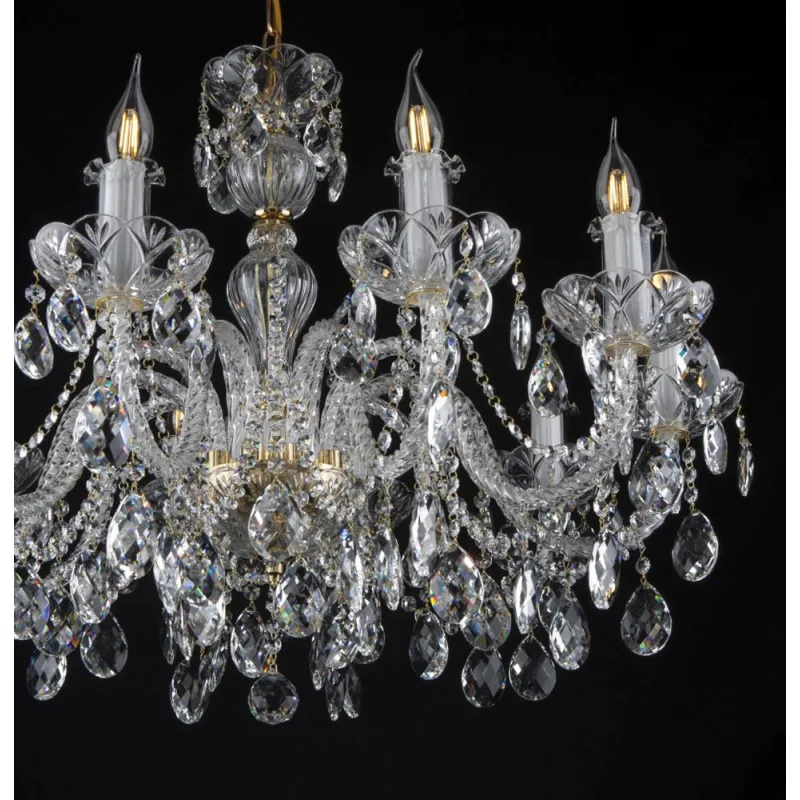 Candelabru Cristale, Bohemia, E14, EL0101021001oPB, Crystal