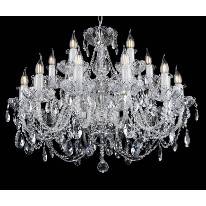 Candelabru Cristale, Bohemia, E14, EL01010212+602PB, Crystal