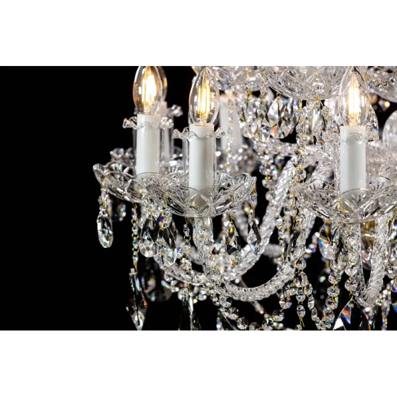 Candelabru Cristale, Bohemia, E14, EL01010212+602PB, Crystal