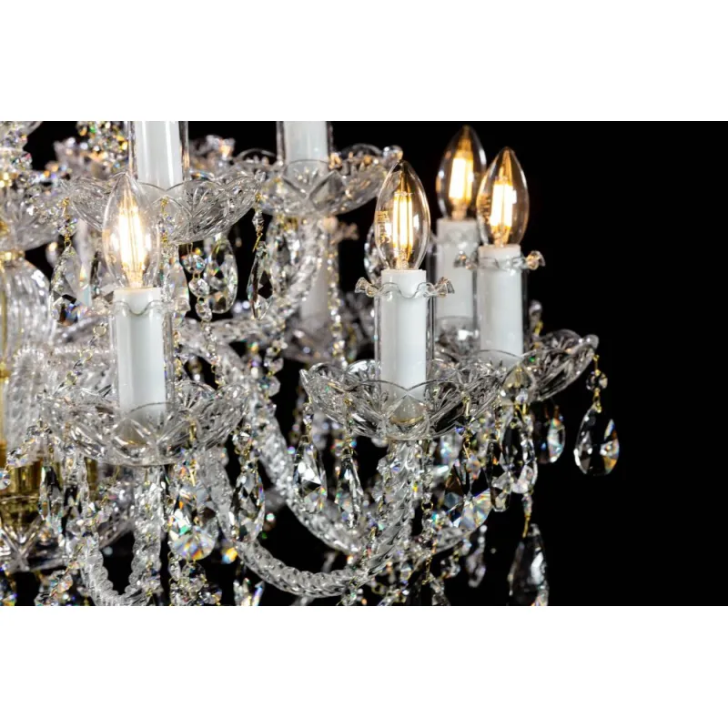 Candelabru Cristale, Bohemia, E14, EL01010212+602PB, Crystal
