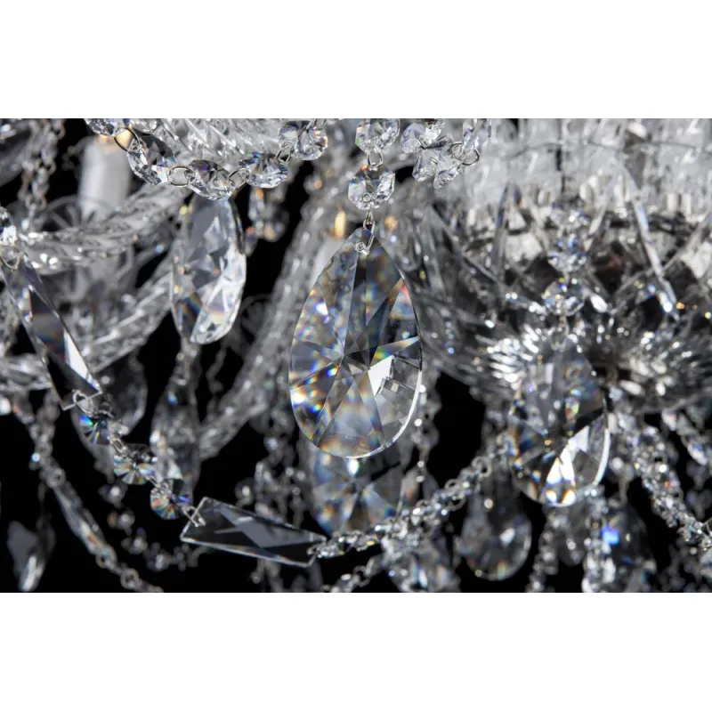 Candelabru Cristale, Bohemia, E14, EL01010212+602PB, Crystal