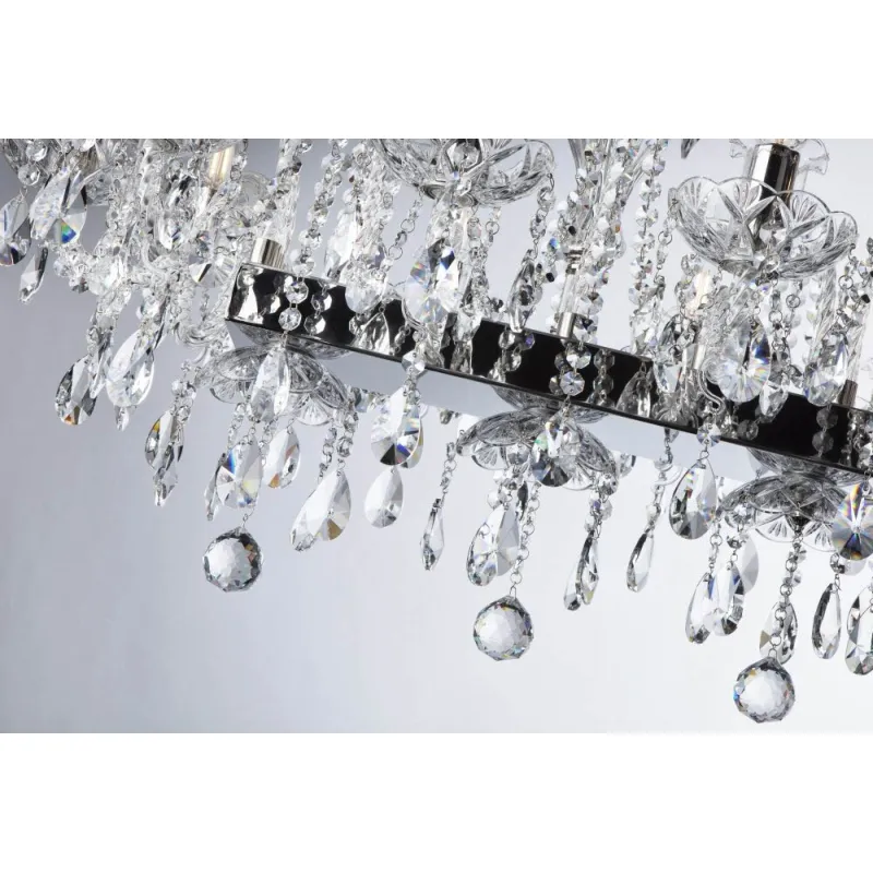 Candelabru Cristale, modern OVALPB, Bohemia, E14, EL0101021402OVALPB, Crystal