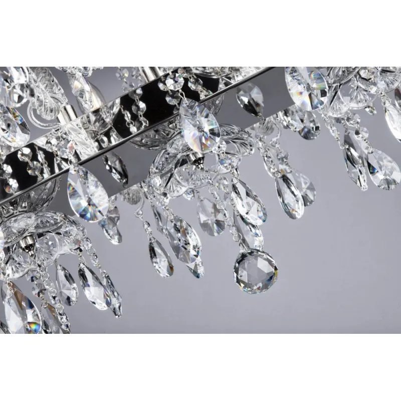 Candelabru Cristale, modern OVALPB, Bohemia, E14, EL0101021402OVALPB, Crystal