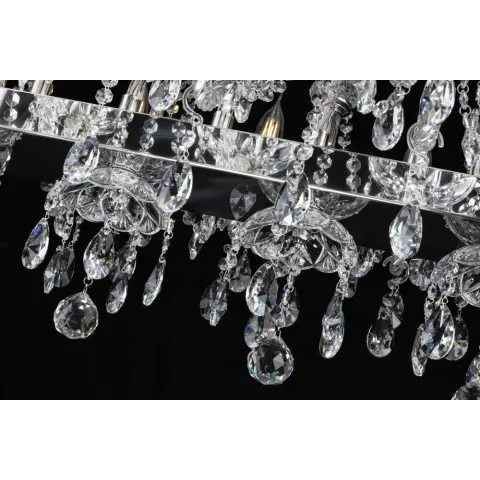 Candelabru Cristale, modern OVALPB, Bohemia, E14, EL0101021402OVALPB, Crystal