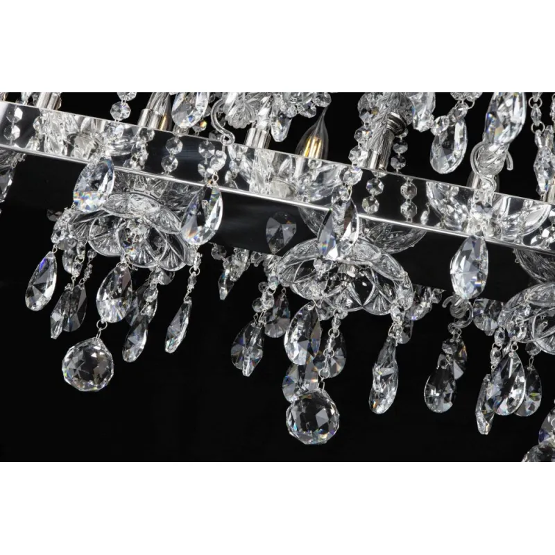 Candelabru Cristale, modern OVALPB, Bohemia, E14, EL0101021402OVALPB, Crystal