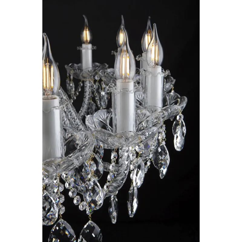 Candelabru Cristale, Bohemia, E14, EL0101021601PB, Crystal