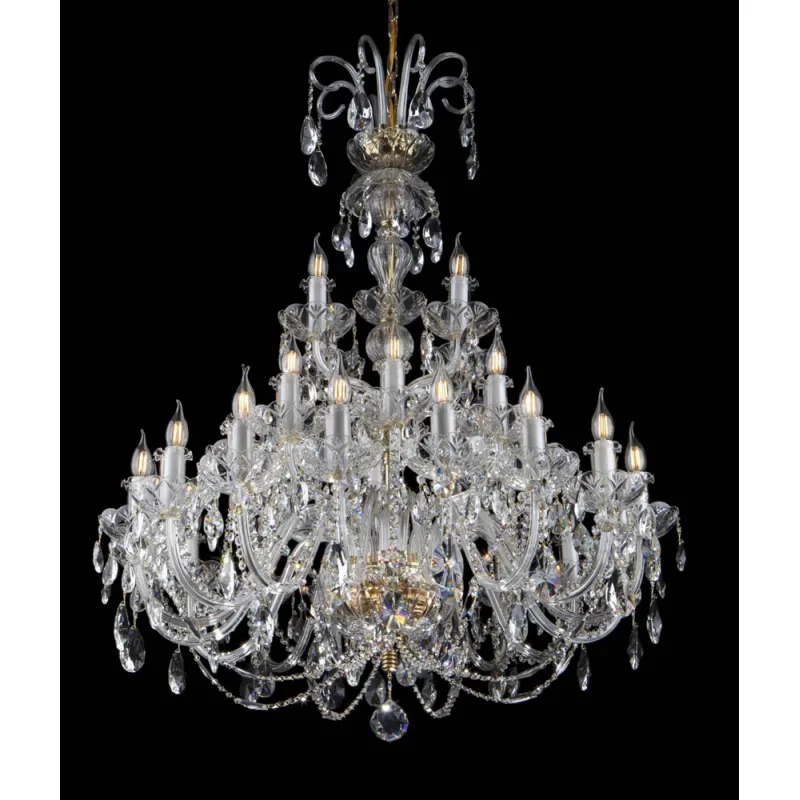 Candelabru Cristale, lux, Bohemia, E14, EL01010228+302PB, Crystal