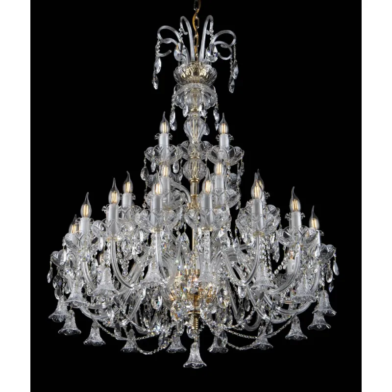 Candelabru Cristale, lux, Bohemia, E14, EL01010228+322PB, Crystal