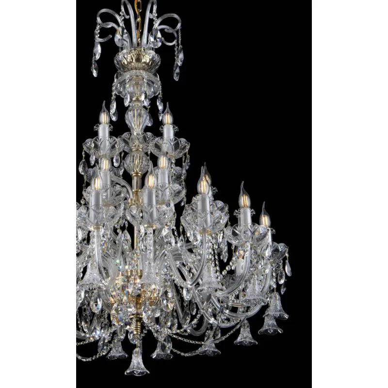 Candelabru Cristale, lux, Bohemia, E14, EL01010228+322PB, Crystal