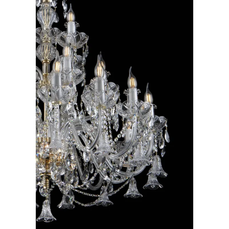 Candelabru Cristale, lux, Bohemia, E14, EL01010228+322PB, Crystal