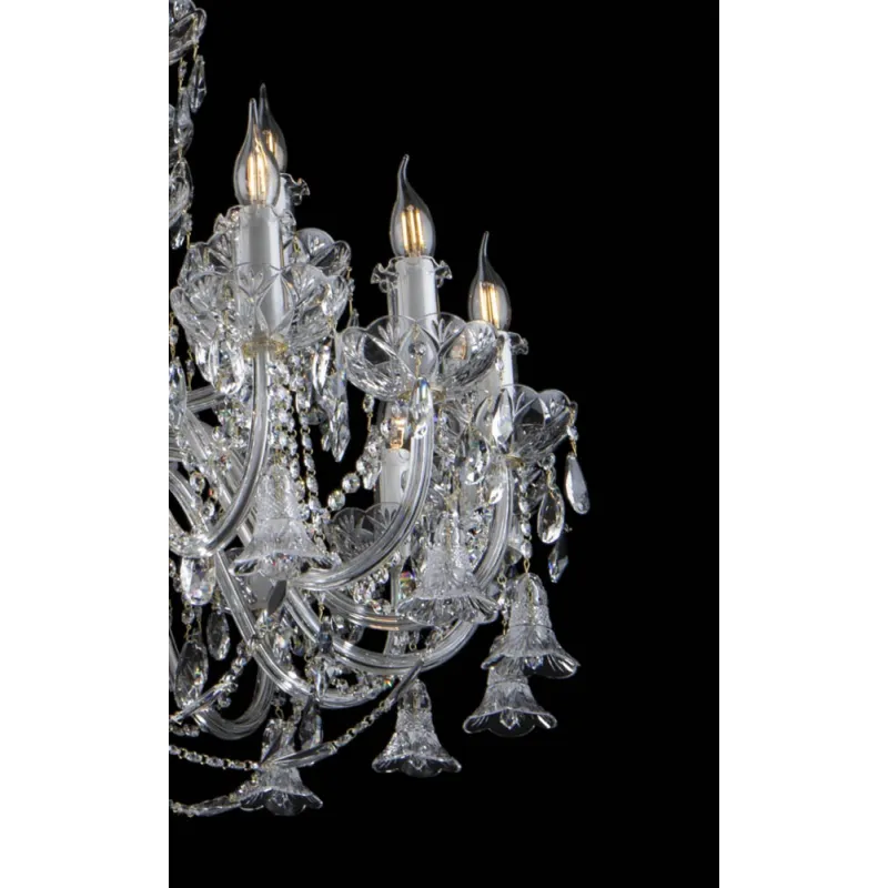 Candelabru Cristale, lux, Bohemia, E14, EL01010228+322PB, Crystal