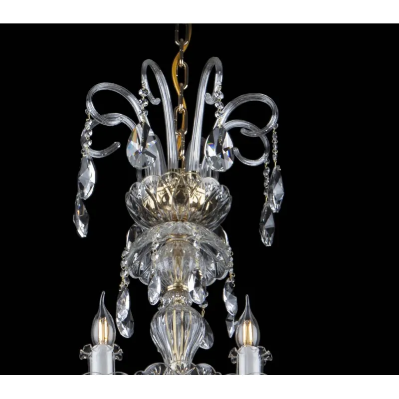 Candelabru Cristale, lux, Bohemia, E14, EL01010228+322PB, Crystal
