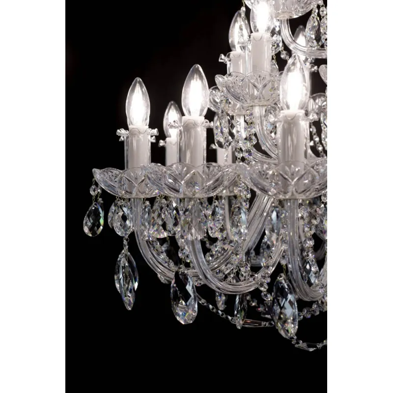 Candelabru Cristale, large, Bohemia, E14, EL0101022802PB, Crystal