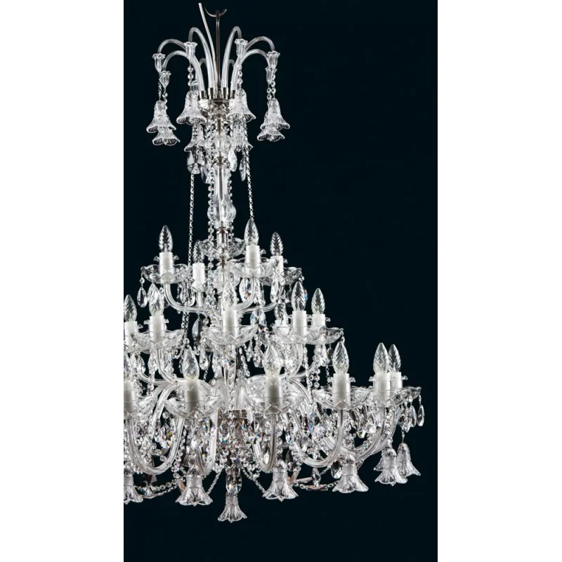 Candelabru Cristale, lux, Bohemia, E14, EL0101022822, Crystal