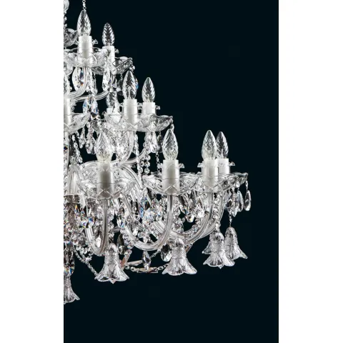 Candelabru Cristale, lux, Bohemia, E14, EL0101022822, Crystal